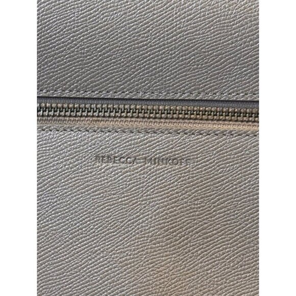 Rebecca Minkoff Beige Leather Crossbody Bag With Adjustable Strap & Front Zipper - Picture 5 of 15